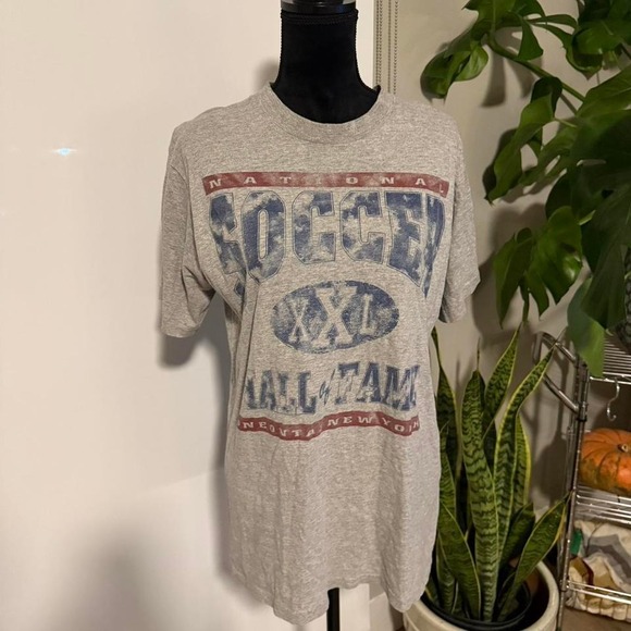 Other - Vintage 90s grey soccer tee - Size L